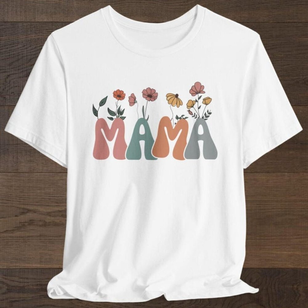 Mama Shirt, Floral Mother Shirt - Picture 1 of 4